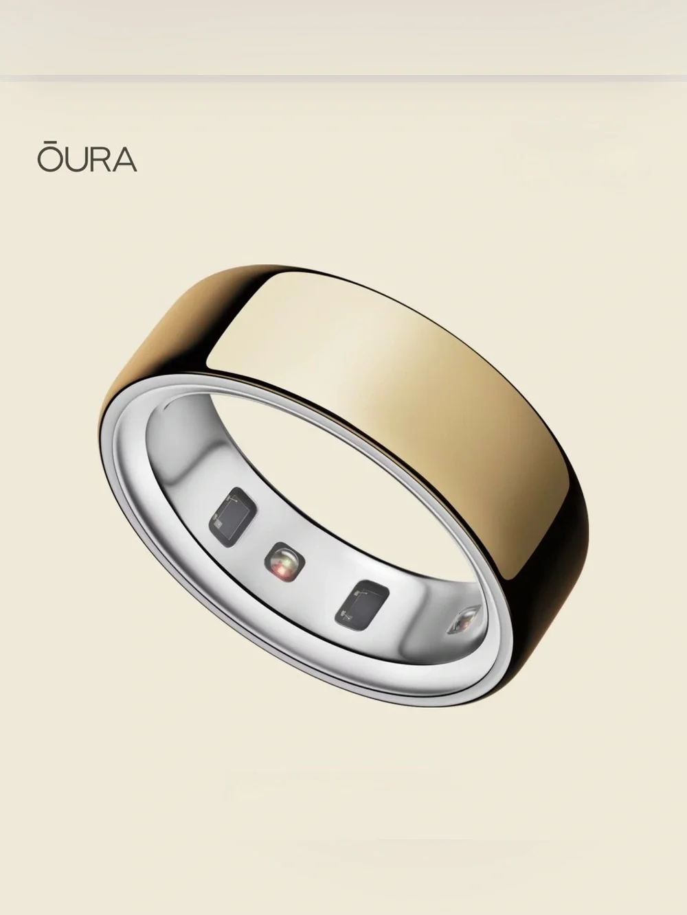 Oura Ring Gen 4 Gold Size 8